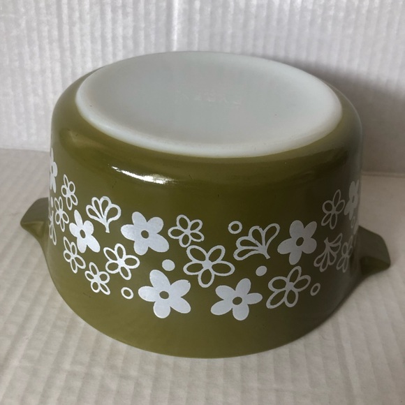 Retro Pyrex Crazy Daisy Spring Blossom Casserole With Lid 1 Qt #473 Corning - Picture 7 of 11